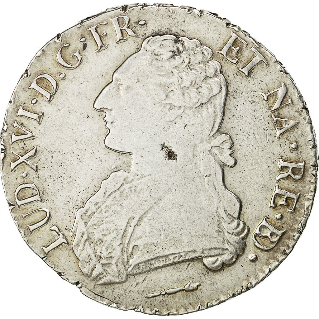 Münze, Frankreich, Louis XVI, Écu de Béarn aux branches d'olivier, Ecu, 1784