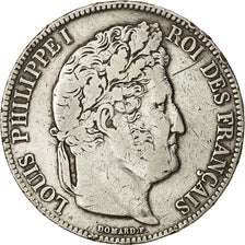 Monnaie, France, Louis-Philippe, 5 Francs, 1834, Bordeaux, TB, Argent, KM:749.7