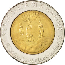 San Marino, 500 Lire, 1982, Bi-Metallic, KM:140