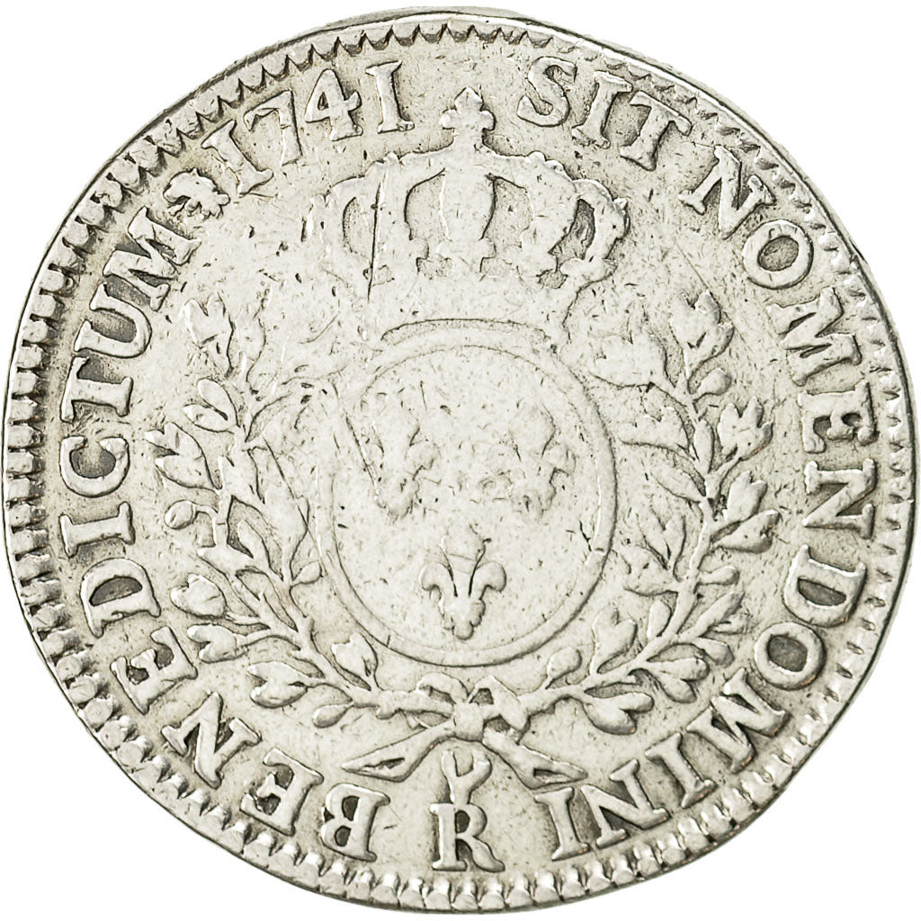 Monnaie, France, Louis XV, 1/2 Écu au bandeau, 1/2 ECU, 44 Sols, 1741