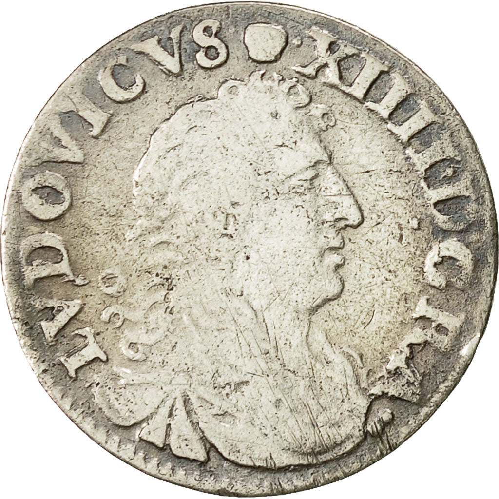 Coin, France, Louis XIV, 4 Sols dits « des Traitants », 4 Sols, 1676, Lyons