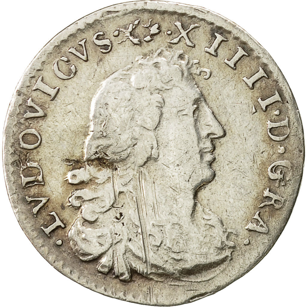 Moneta, Francja, Louis XIV, 4 Sols dits « des Traitants », 4 Sols, 1676