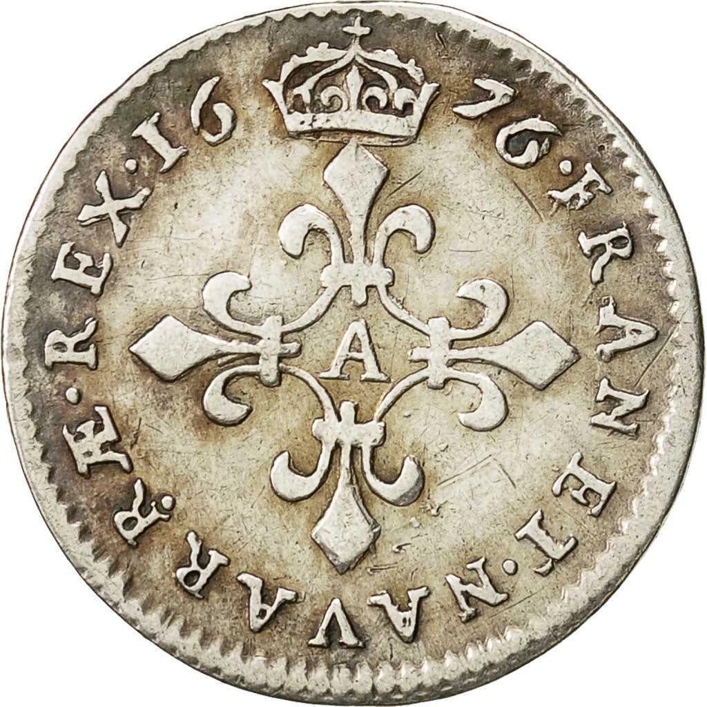 Moneta, Francja, Louis XIV, 4 Sols dits « des Traitants », 4 Sols, 1676