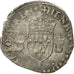 Monnaie, France, Henri II, Douzain aux croissants, 1551, Nantes, TB, Billon