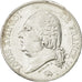 Moneta, Francia, Louis XVIII, Louis XVIII, 5 Francs, 1822, Paris, BB+, Argento