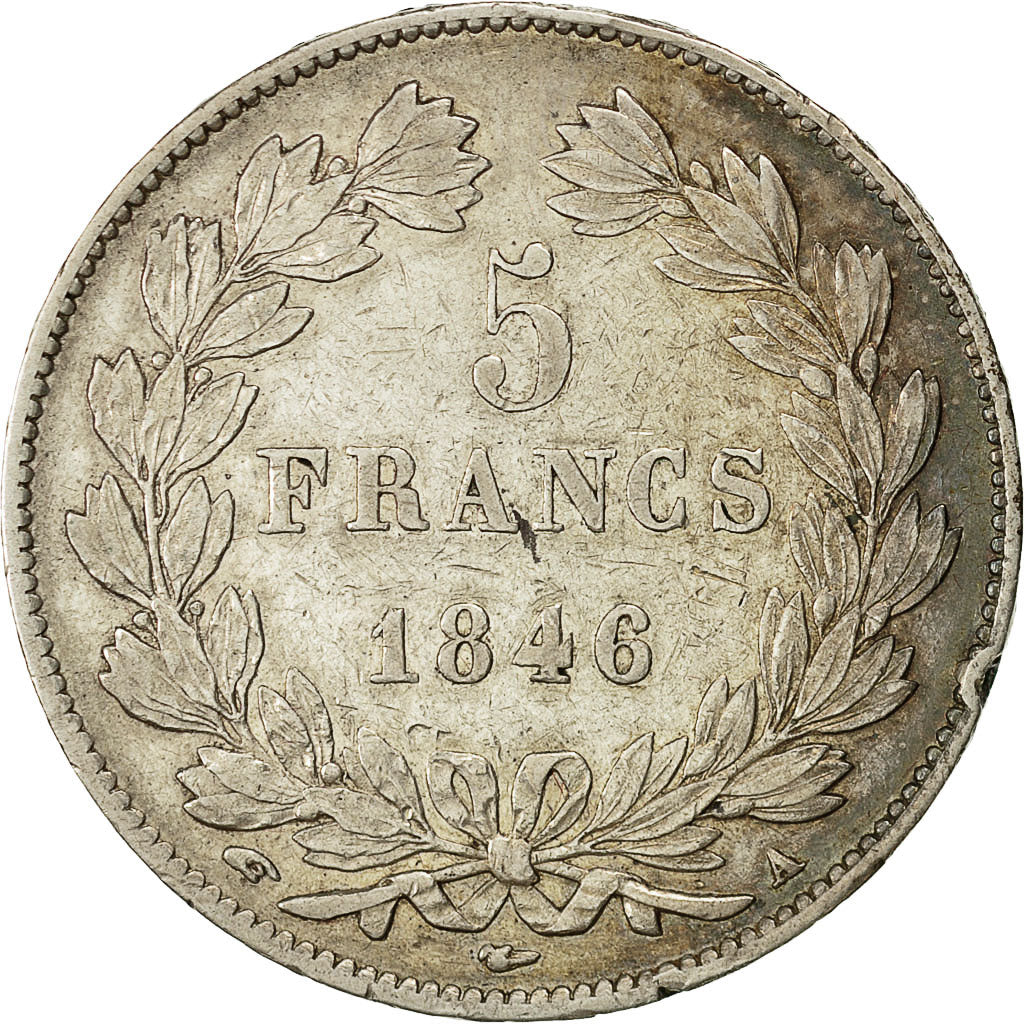 Coin, France, Louis-Philippe, 5 Francs, 1846, Paris, EF(40-45), Silver