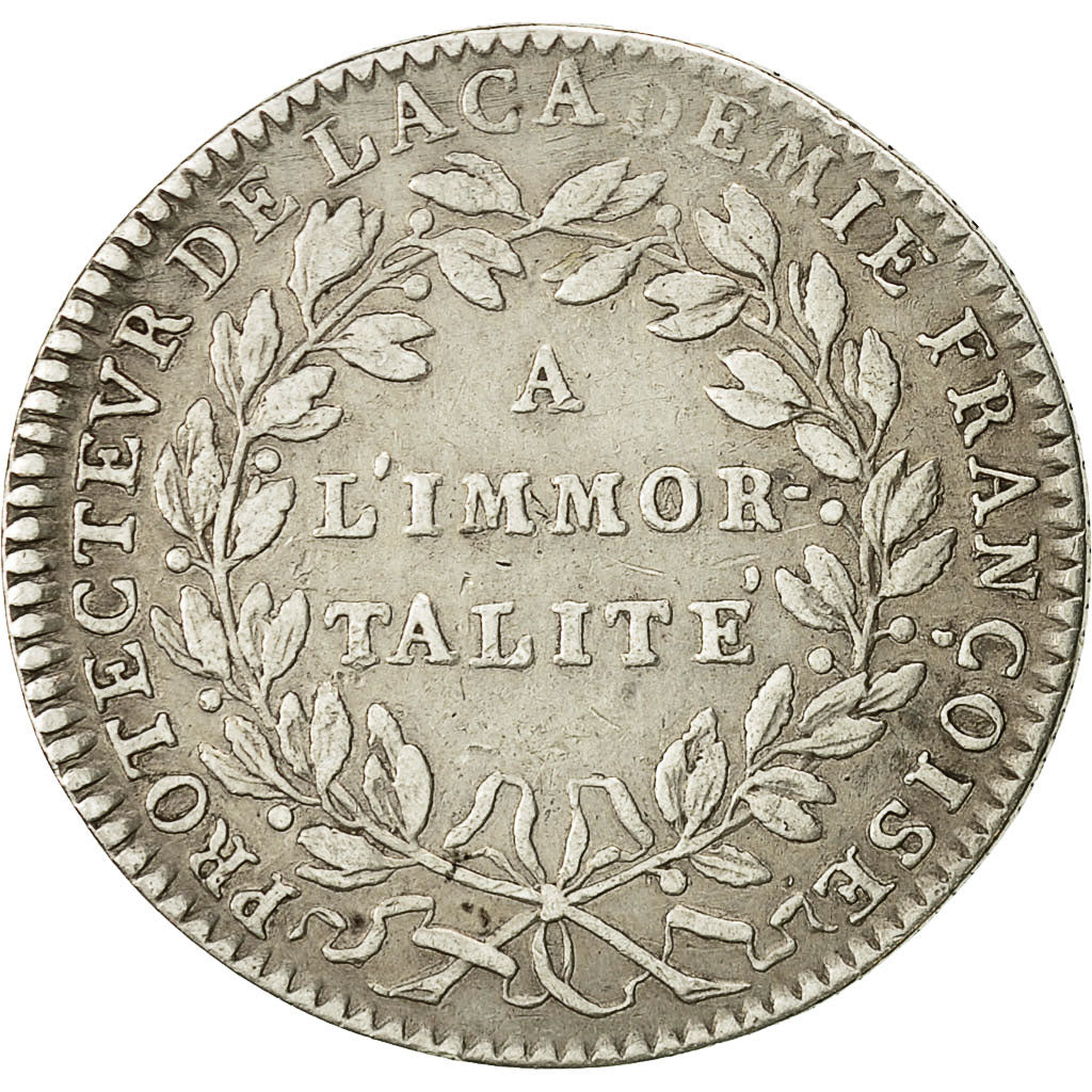France, Token, Académie Française, Louis XVI, Gatteaux, EF(40-45), Silver