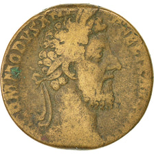 Moneta, Commodus, Sesterzio, 187, Rome, MB, Rame, RIC:503