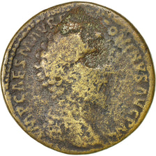 Coin, Marcus Aurelius, Sestertius, 162, Rome, F(12-15), Copper, Cohen:54