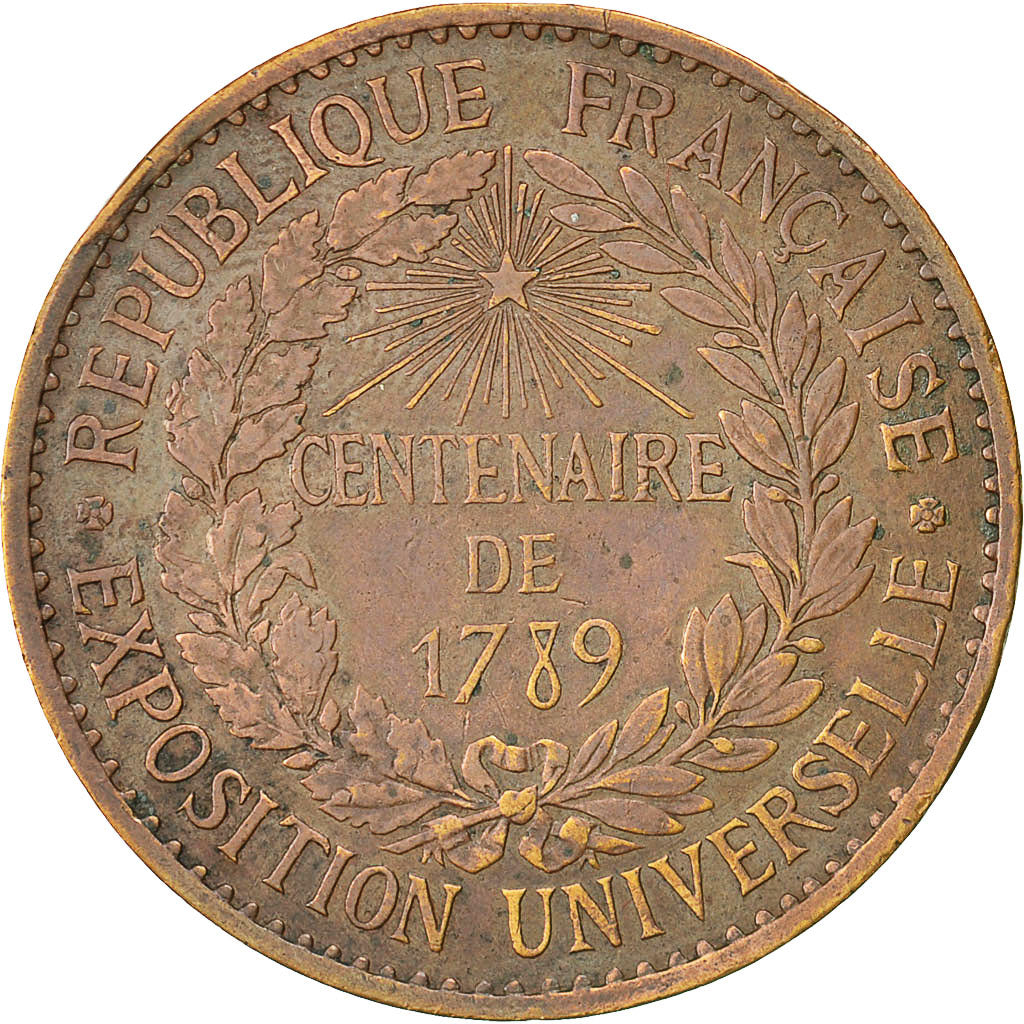 Frankrijk, Medal, Exposition universelle de Paris, 1889, Barre, ZF+, Bronze