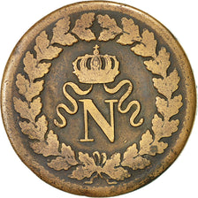 Premier Empire, 1 Décime, Blocus de Strasbourg, 1814, Gadoury 195b