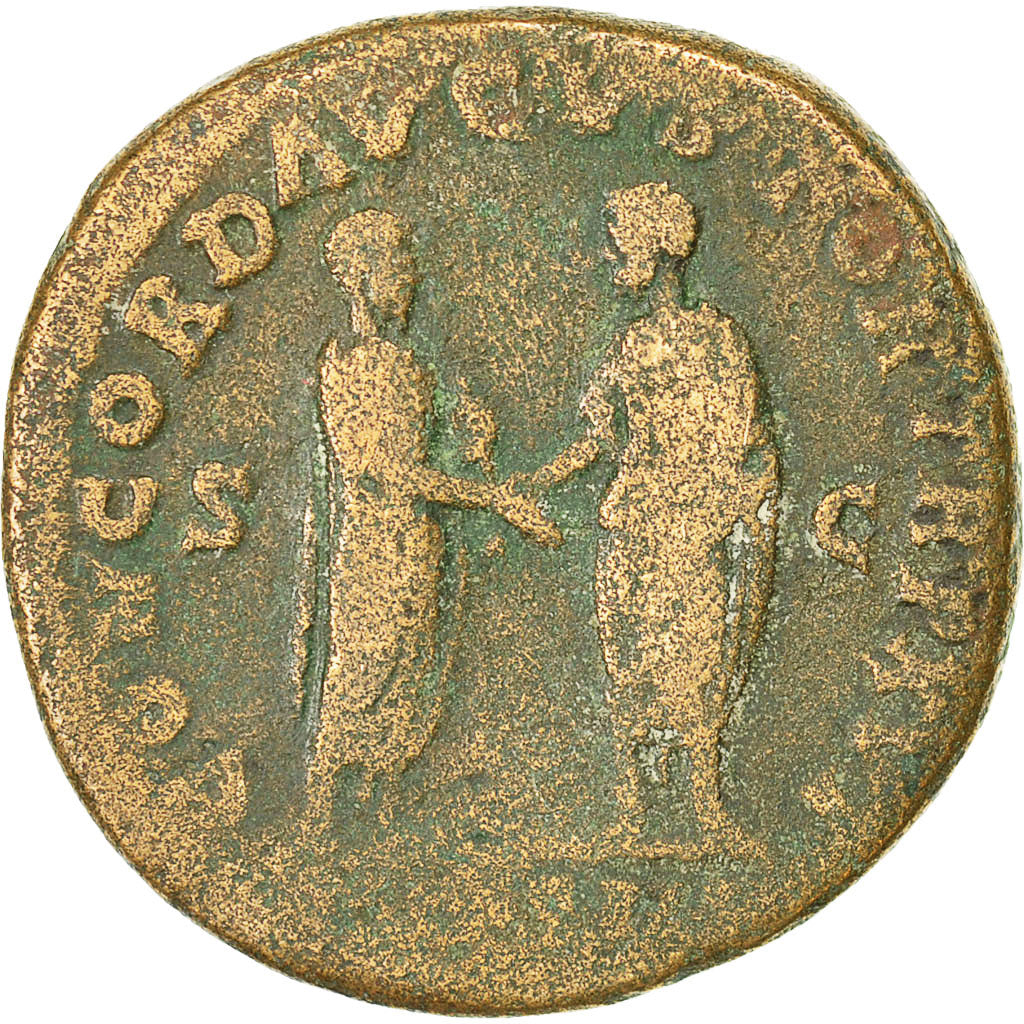 Marcus Aurelius, Sestertius, 162, Rome, VF(30-35), Copper, RIC:826
