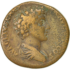 Moneda, Marcus Aurelius, Sestercio, 142, Rome, BC+, Bronce, RIC:1234b