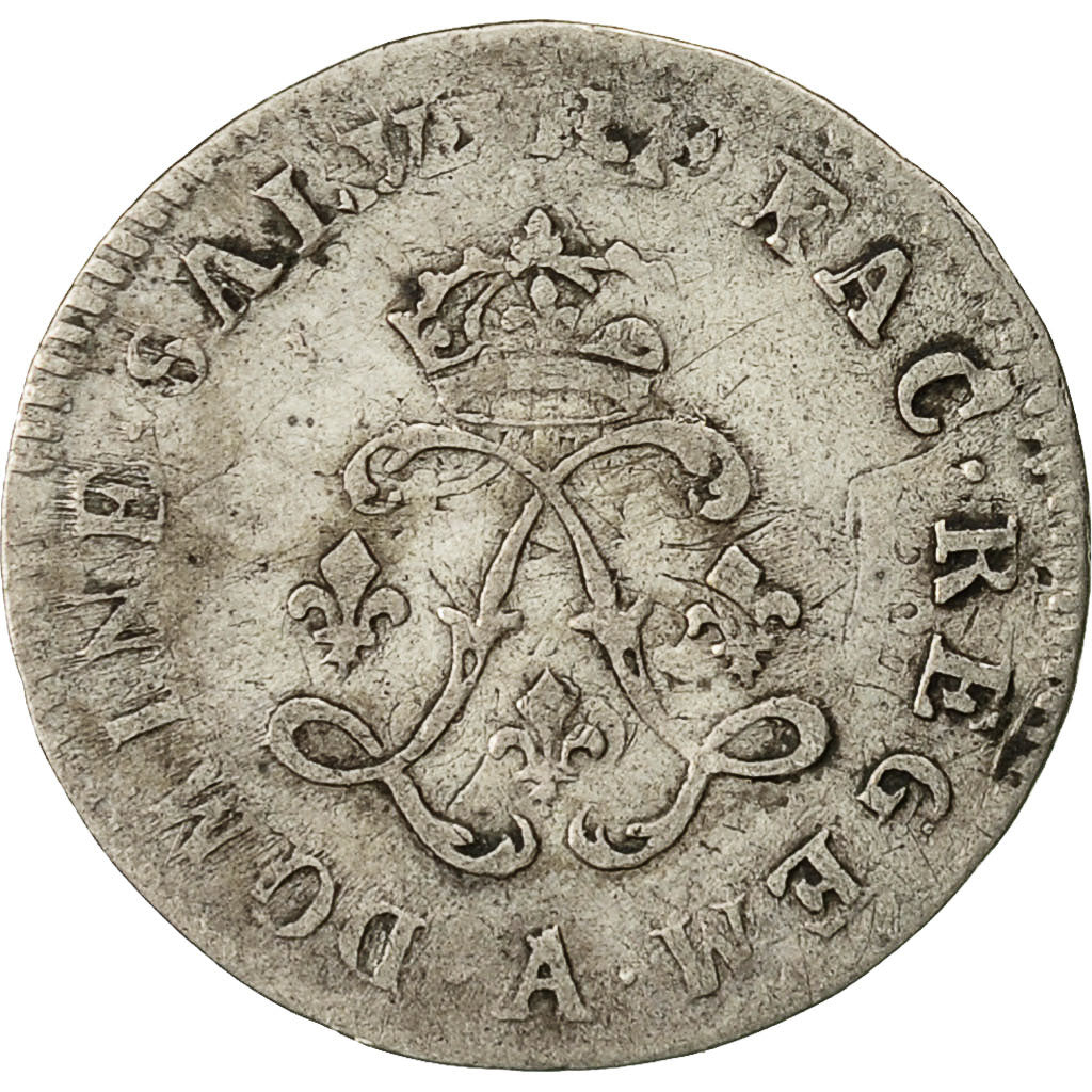 Coin, France, Louis XIV, 4 Sols aux 2 L, 4 Sols 2 Deniers, 1691, Paris