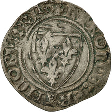 Münze, Frankreich, Charles VI, Blanc Guénar, 1411, Sainte-Ménéhould, S+