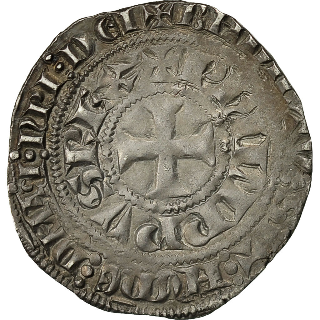 Coin, France, Philippe IV le Bel, Maille Blanche, 1295, EF(40-45), Silver