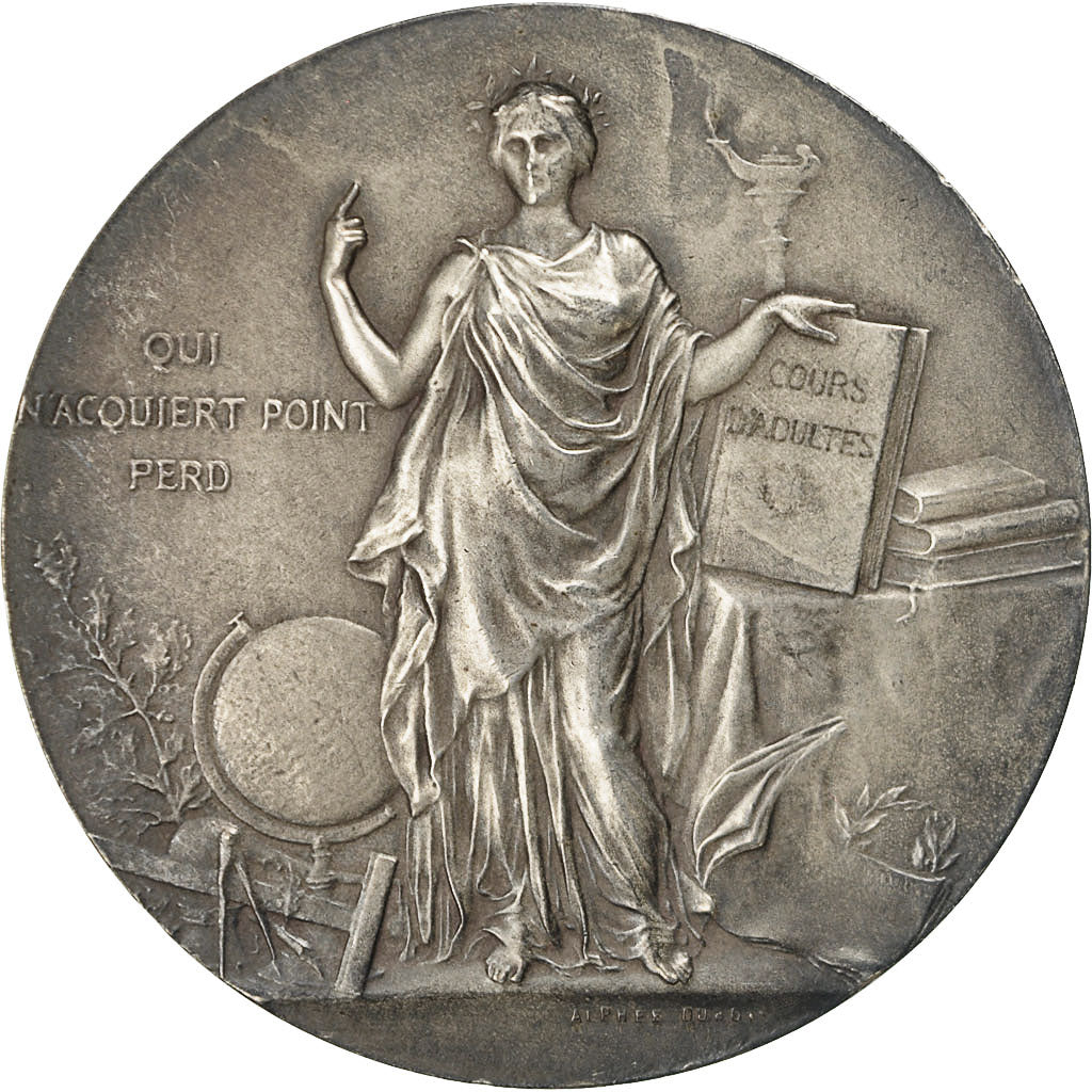 Francia, Medal, Ministère de l'Instruction Publique, Arts & Culture, Dubois.A