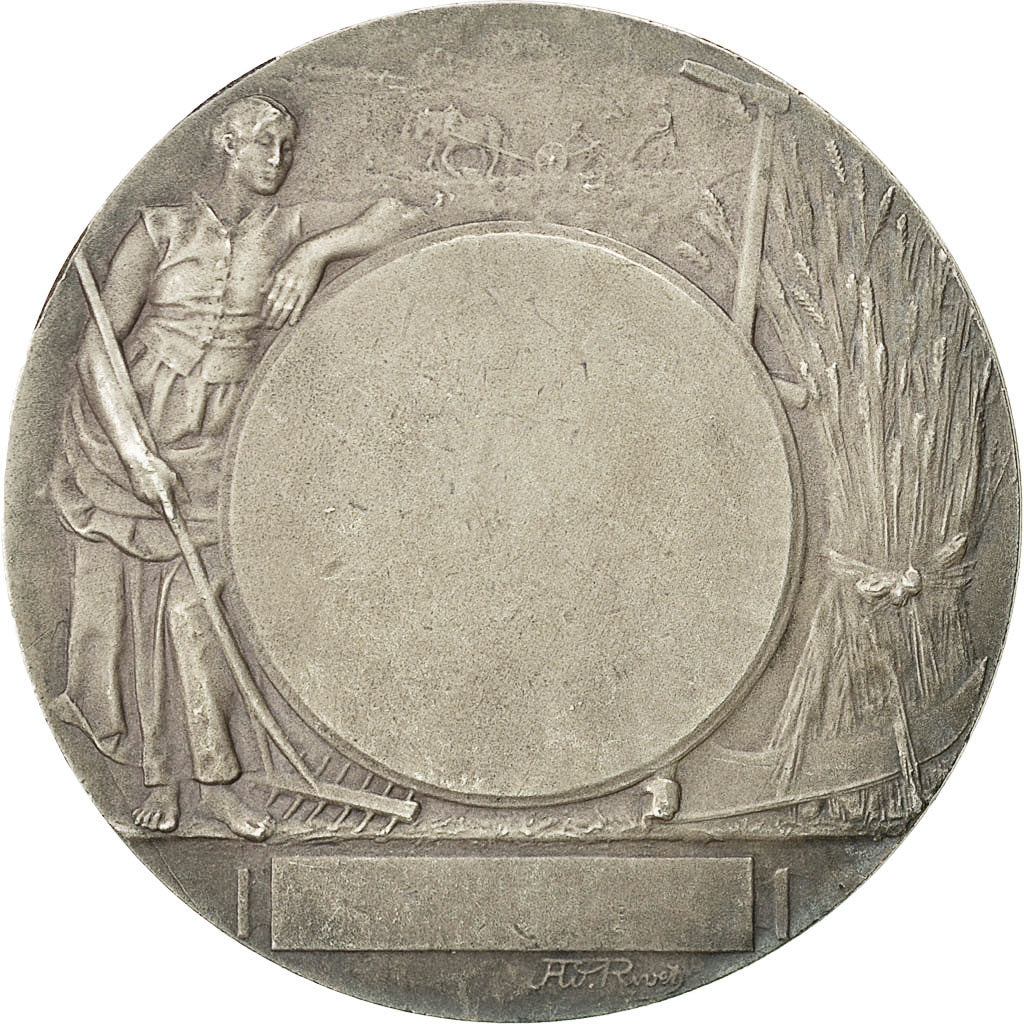 France, Medal, Médaille agricole, Rivet, MS(60-62), Silver