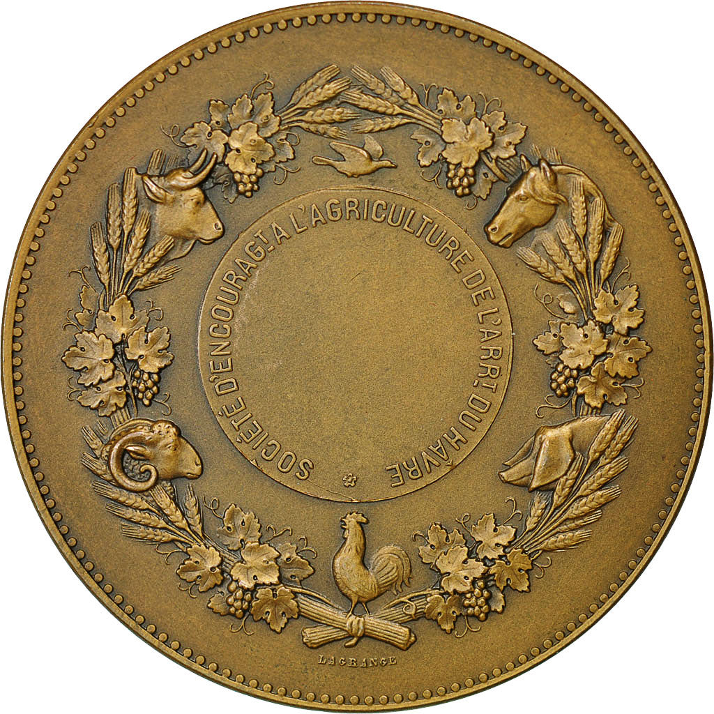 Francia, Medal, Médaille agricole, Dupuis.D, EBC+, Bronce