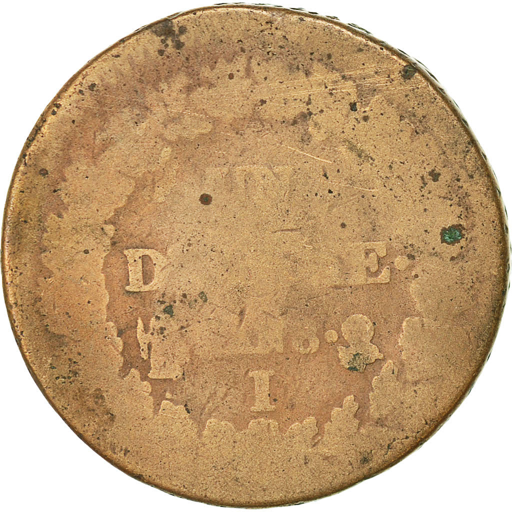 Coin, France, Dupré, Decime, 1799, Limoges, VG(8-10), Bronze, KM:644.7