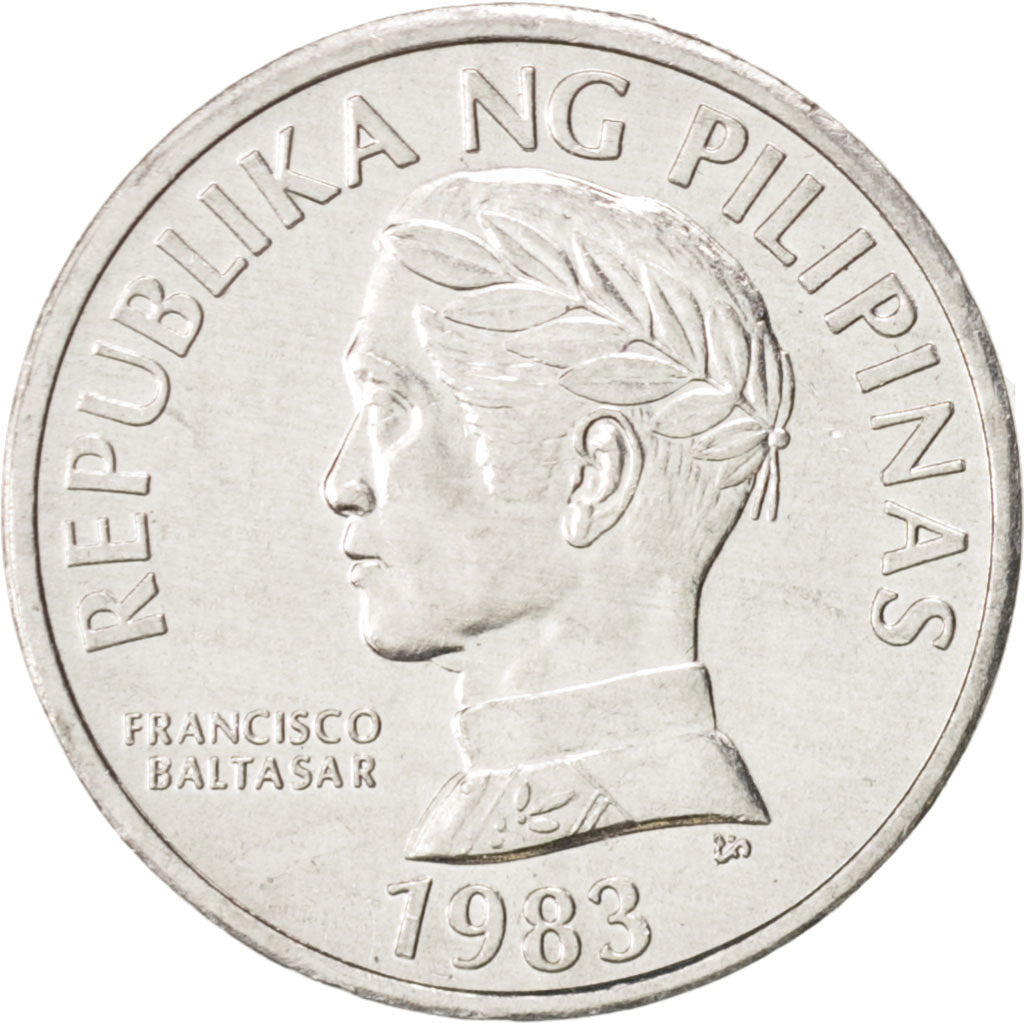 Philippines, 10 Sentimos, 1983, Aluminum, KM:240.2