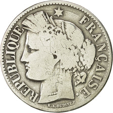 Coin, France, Cérès, 2 Francs, 1870, Bordeaux, F(12-15), Silver, KM:816.2