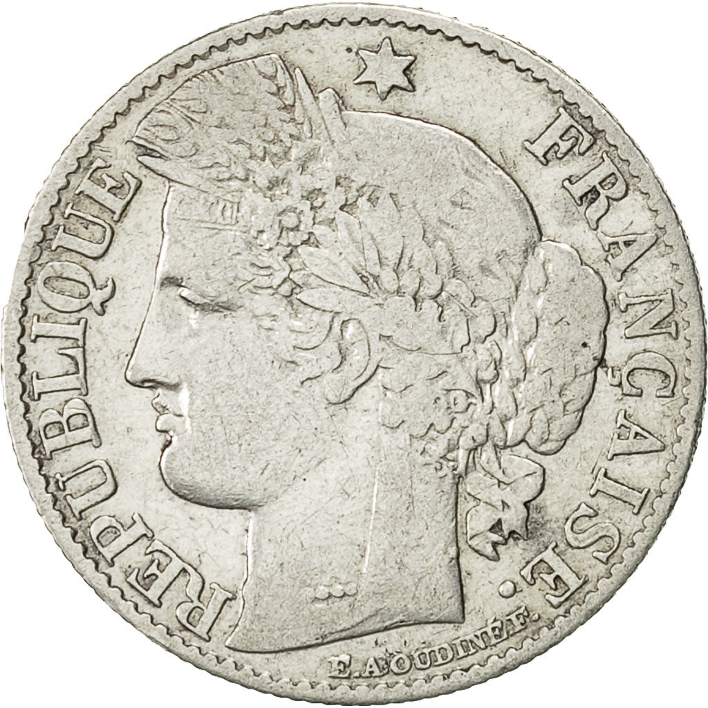 Coin, France, Cérès, 50 Centimes, 1895, Paris, VF(30-35), Silver, KM:834.1