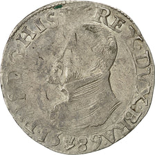 Munten, België, Filip II, Ecu, 1589, Antwerp, FR+, Zilver, Delmonte:18