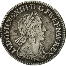 Moneta, Francia, Louis XIII, 1/12 Écu, 2e poinçon de Warin, buste drapé et
