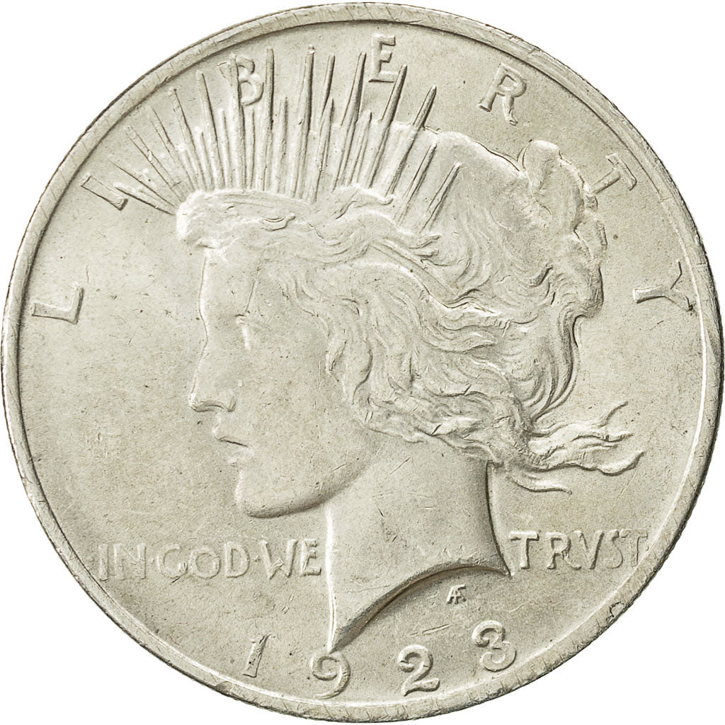 Coin, United States, Peace Dollar, Dollar, 1923, U.S. Mint, Philadelphia