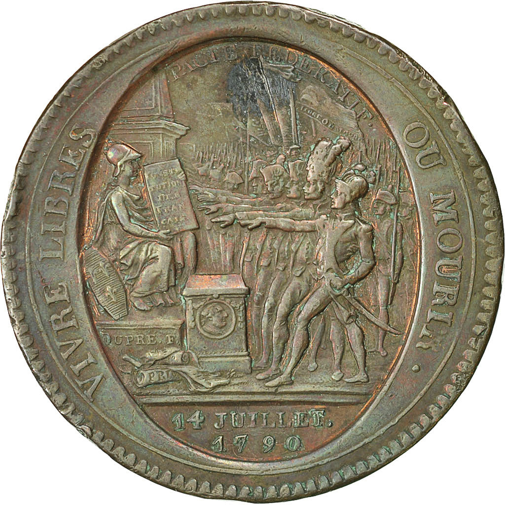 Munten, Frankrijk, 5 Sols, 1792, Birmingham, ZF+, Bronze, KM:Tn31, Brandon:223B