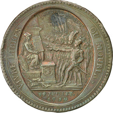 Munten, Frankrijk, 5 Sols, 1792, Birmingham, ZF+, Bronze, KM:Tn31, Brandon:223B