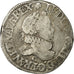 Coin, France, Louis XIII, 1/2 Franc, grosse tête laurée au col fraisé, 1/2