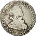 Monnaie, France, Louis XIII, 1/2 Franc, tête nue au col fraisé, 1/2 Franc