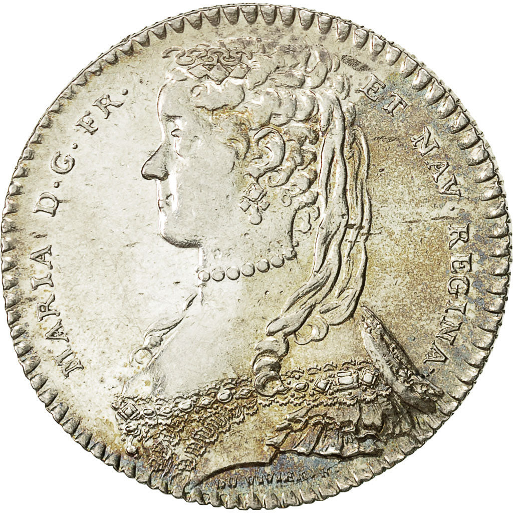 France, Jeton, Louis XV et Marie Lesczinska, Duvivier, SUP+, Argent
