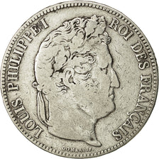 Coin, France, Louis-Philippe, 5 Francs, 1834, La Rochelle, VF(20-25), Silver