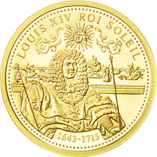 France, Medal, Louis XIV Roi Soleil, FDC, Or