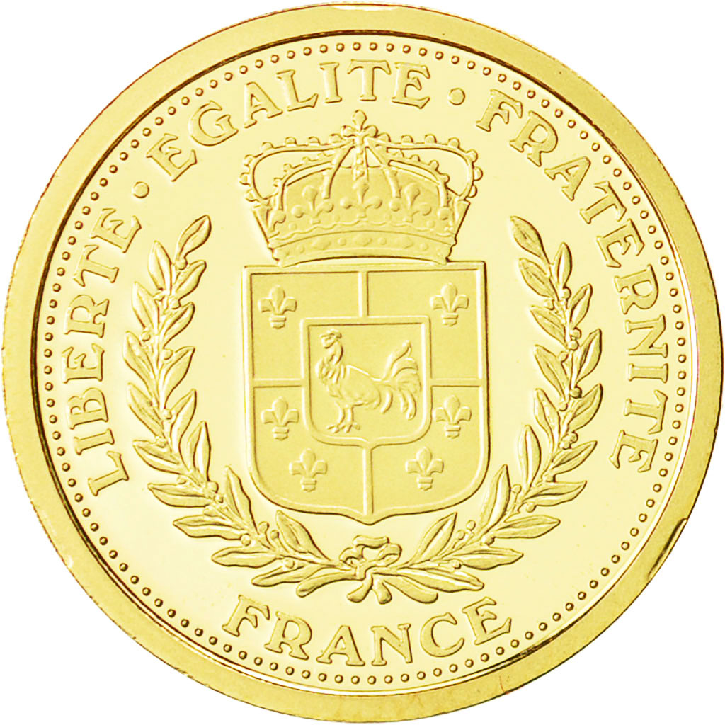 France, Medal, Louis XIV Roi Soleil, FDC, Or