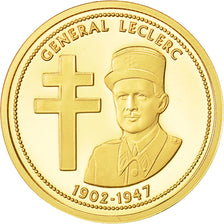 Francia, Medal, Général Leclerc, FDC, Oro