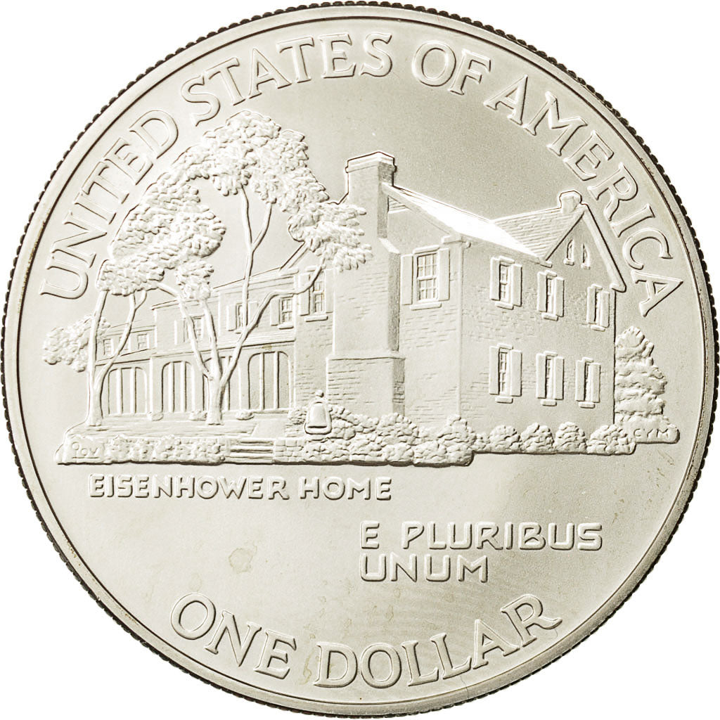 Coin, United States, Dollar, 1990, U.S. Mint, West Point, MS(65-70), Silver