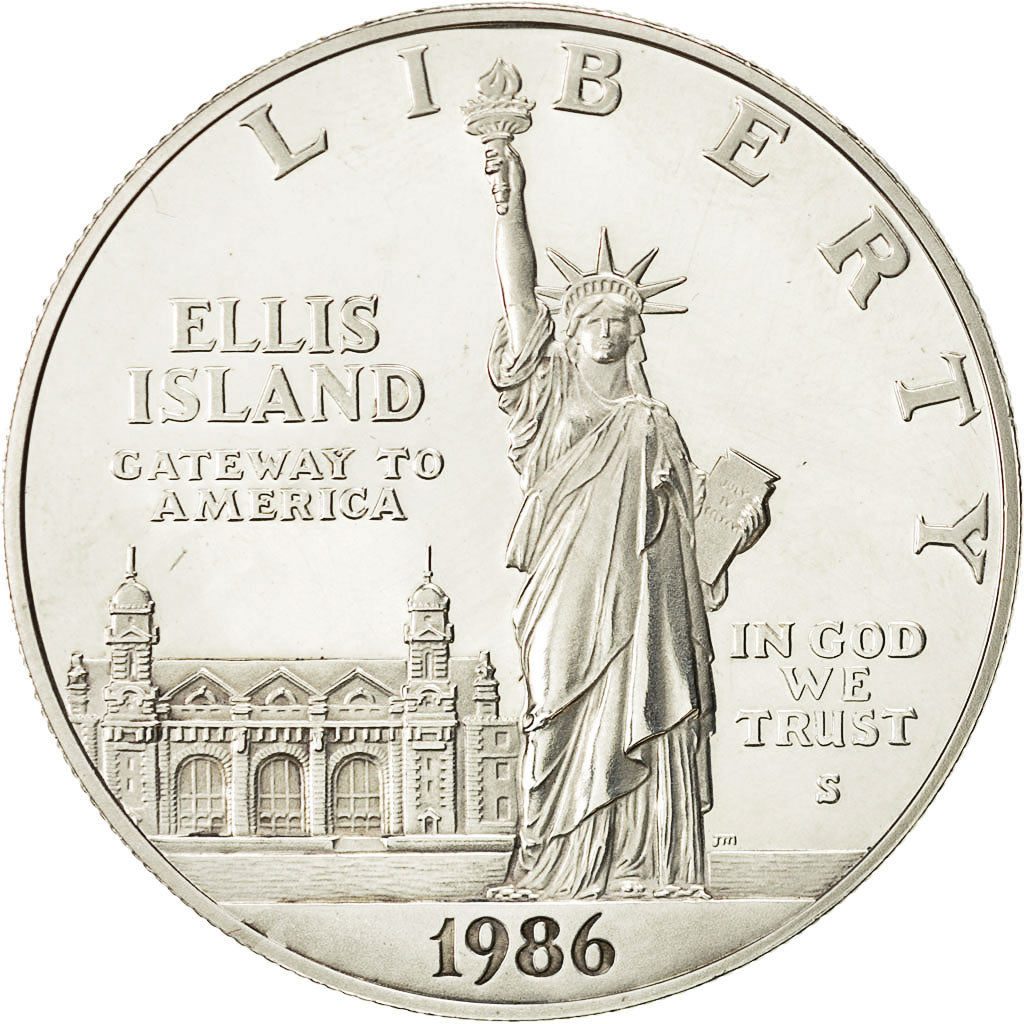 Coin, United States, Dollar, 1986, U.S. Mint, San Francisco, MS(65-70), Silver