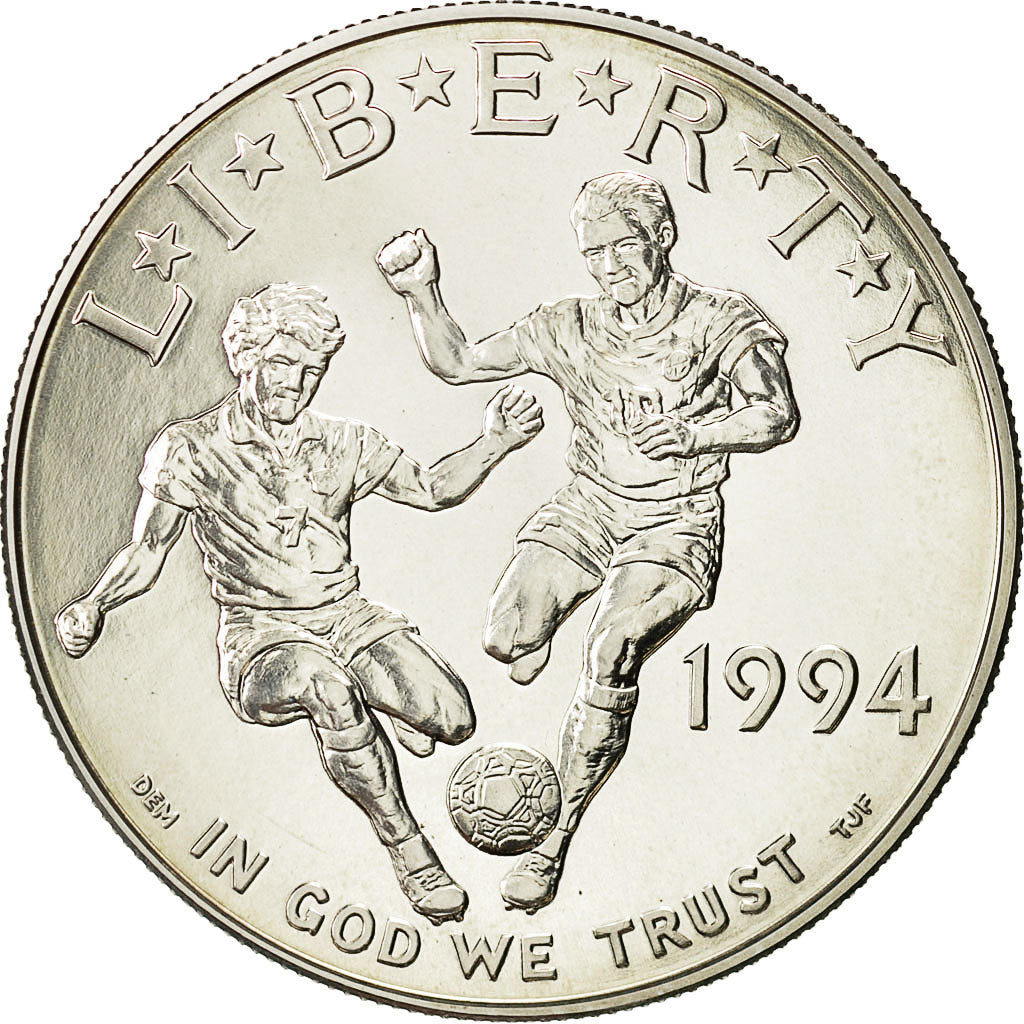 Coin, United States, Dollar, 1994, U.S. Mint, Denver, MS(65-70), Silver, KM:247