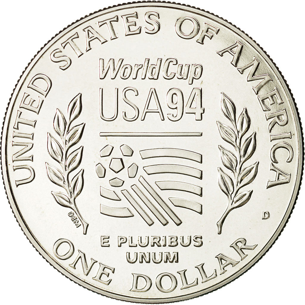 Coin, United States, Dollar, 1994, U.S. Mint, Denver, MS(65-70), Silver, KM:247