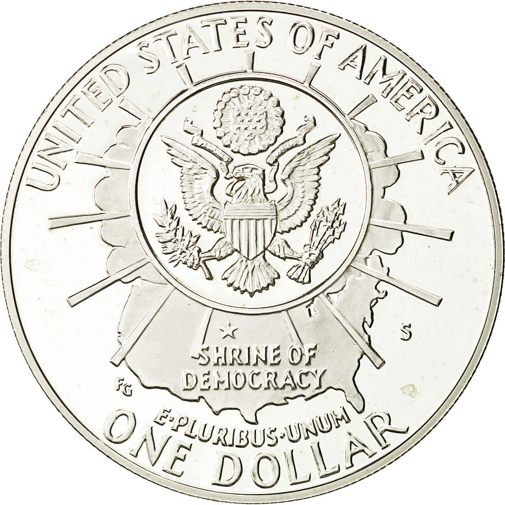 Coin, United States, Dollar, 1991, U.S. Mint, San Francisco, MS(65-70), Silver