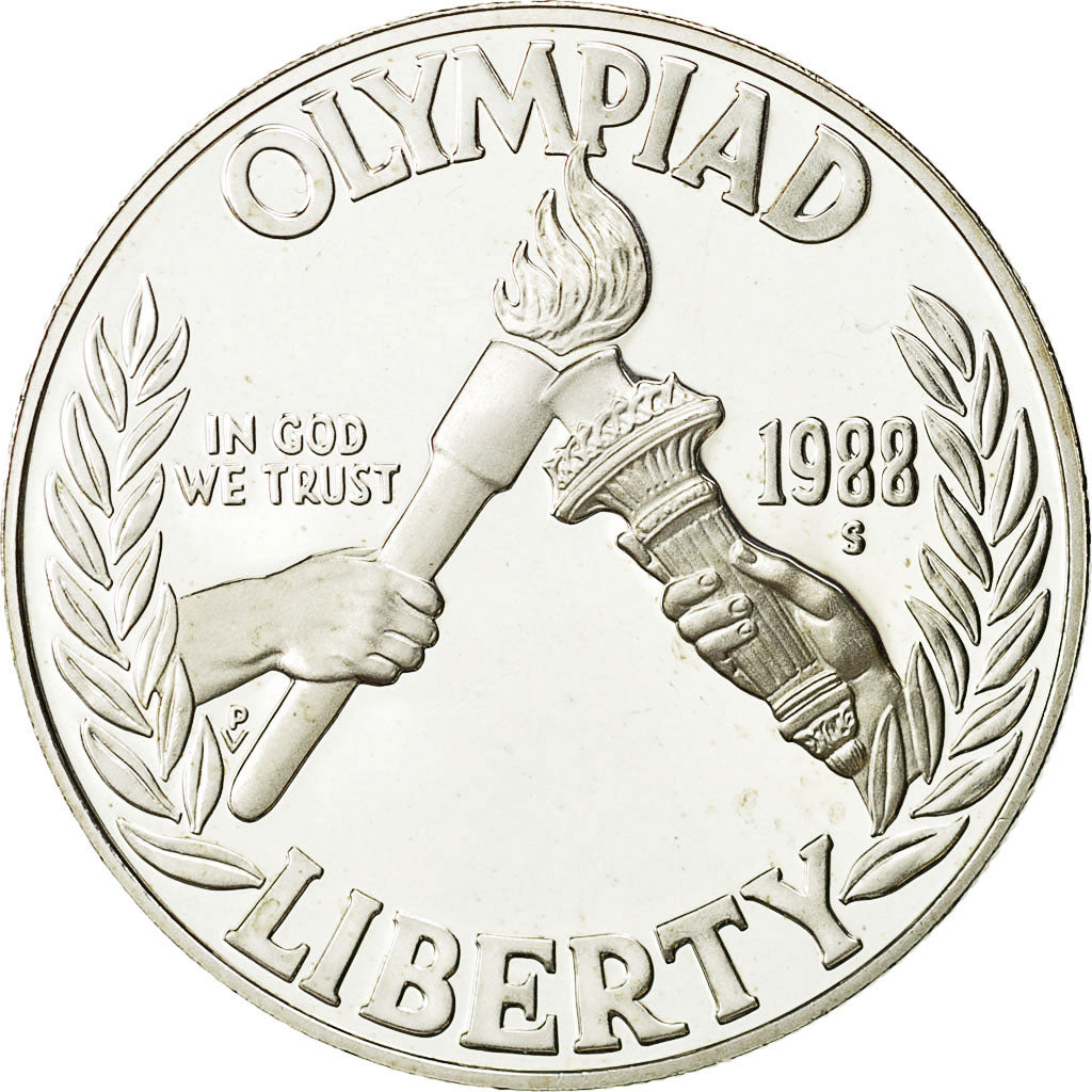 Coin, United States, Dollar, 1988, U.S. Mint, San Francisco, MS(65-70), Silver