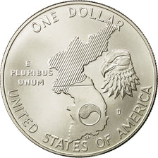 Coin, United States, Dollar, 1991, U.S. Mint, Denver, MS(65-70), Silver, KM:231