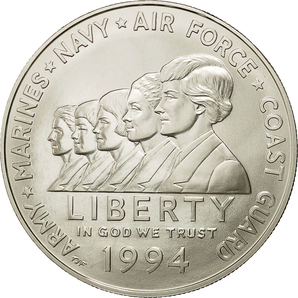 Coin, United States, Dollar, 1994, U.S. Mint, West Point, MS(65-70), Silver