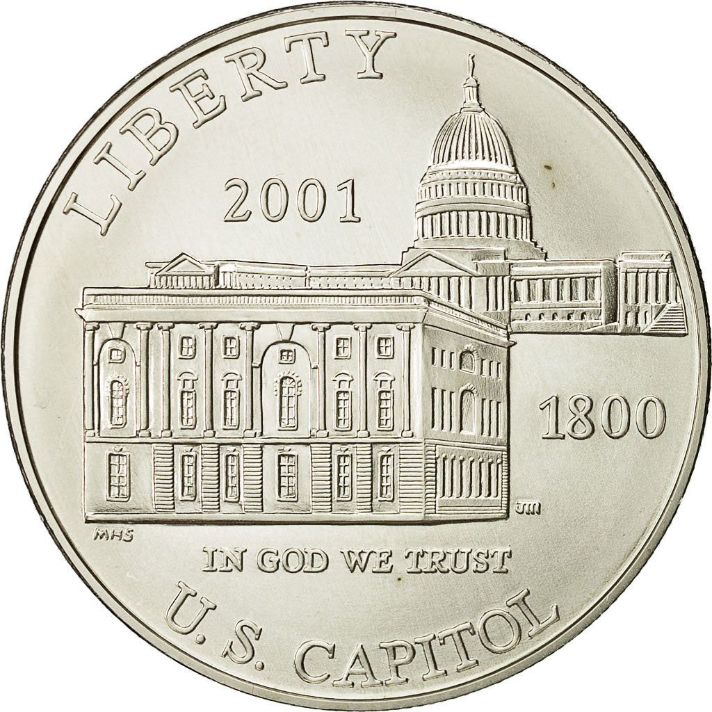 Coin, United States, Dollar, 2001, U.S. Mint, Philadelphia, MS(65-70), Silver