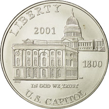 Coin, United States, Dollar, 2001, U.S. Mint, Philadelphia, MS(65-70), Silver