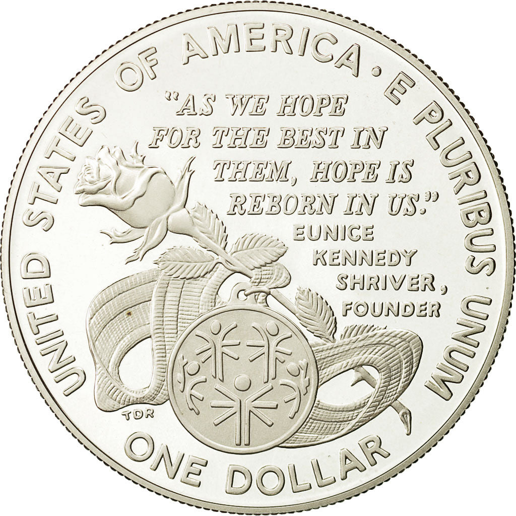 Coin, United States, Dollar, 1995, U.S. Mint, Philadelphia, MS(65-70), Silver